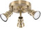 MiniSun | Modern Retro Antique Brass 3 Way Round Adjustable Ceiling Spotlight | Ceiling Spots, Home Décor & Improvement Essential