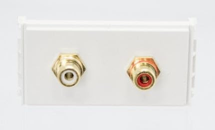 VivoLink wi221285 2 x RCA weiß – Steckdose