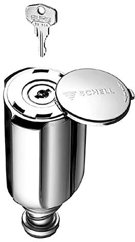 Schell Sanitärgriff SECUR (Abschließbares Oberteil Nachrüsten für Modell Comfort Fettkammeroberteil Rückflussverhinderer Chrom + 2X Schlüssel) 221350699