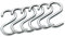 Kuechenprofi 10.05100.38.06 S-Haken, chrom 6 Stück, Edelstahl, silber