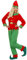 Widmann - Kostüm Elf, Helfer des Weihnachtsmanns, Oberteil mit Gürtel, Hose, Hut, Wichtel, Santas Helfer, Weihnachten