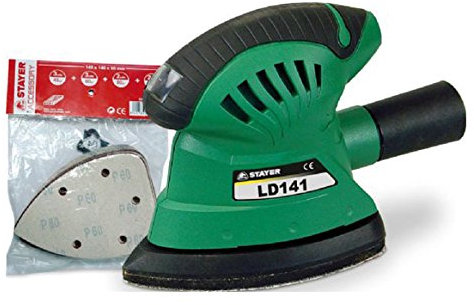 Stayer M273758 - Lijadora orbital 180w ld141 con set de lijas