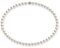 Schmuckwilli Perlenkette für Damen Magnetverschluß - 45cm Länge mit 8mm großen weißen runden Mallorca Perlen - Muschelkernperlen Kette für jeden Anlass - die Halskette Pearl Necklace für Frauen
