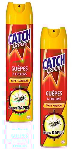 Catch Expert Volants Anti Guêpes & Frelons, Insecticide Huile Action Rapide, 2 x 400ml