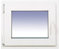 Finestra in PVC praticabile Oscilobatiente A sinistra 600X500 1 foglio con vetro Carglass