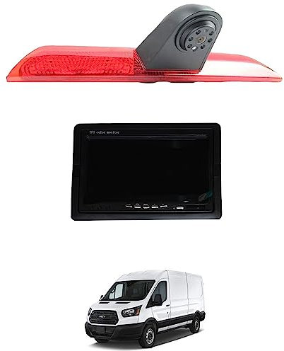 Kompatibel mit: Ford Transit Transporter Bremsleuchte Rückfahrkamera LED Nachtsicht + 7 Monitor