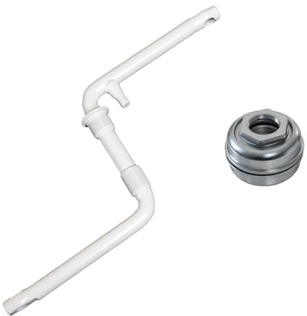 deTOX Fahrradkurbel Kurbel 170 mm einteilig Fauber USBB Lager 20 Zoll BMX (mit Tretlager, weiß)