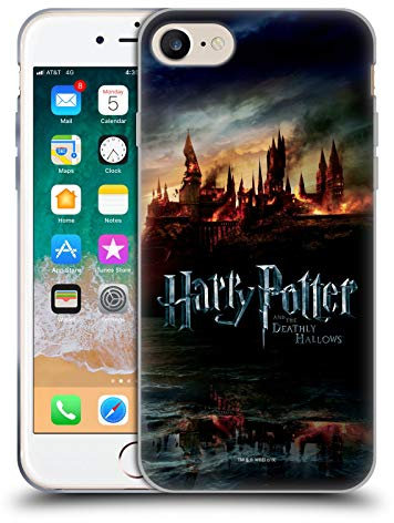 Head Case Designs Offizielle Harry Potter Burg Deathly Hallows VIII Gelhülle [Militärischer Schutzgrad] Kompatibel Mit Apple iPhone 7/8 / SE 2020 & 2022 Und Kompatibel Mit MagSafe