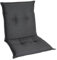 Homeoutfit24 Gartenstuhlauflagen Niedriglehner – 6er Set – Komfort-Polster 6,5 cm – Oeko-TEX Zertifiziert – pflegeleicht – Anthrazit – Made in EU