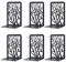 Book Ends 3 Pairs, MSDADA Desk Bookends Heavy Duty, Book Ends Holder for Shelves, Metal Bookends for Office&School, Book Shelf Holder Home Decorative, Bookend Supports, Book Stoppers(Black)