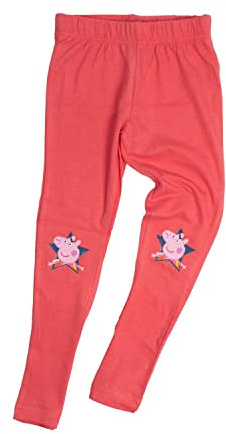 United Labels Peppa Wutz Leggings für Mädchen Kinder Leggins Hose Mädchenhose Sporthose Rosa (122/128)