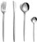 Couverts de table pour 6 personnes, Pleafind 24 pièces couverts en argent, set couverts de table, couverts inox avec couteau, fourchette, cuillère, passe au lave-vaisselle et poli miroir