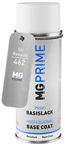 MG PRIME Peinture voiture Bombe aérosol pour Renault 462 Bleu Alpine Metallic/Alpine Blue Metallic de base de 400ml