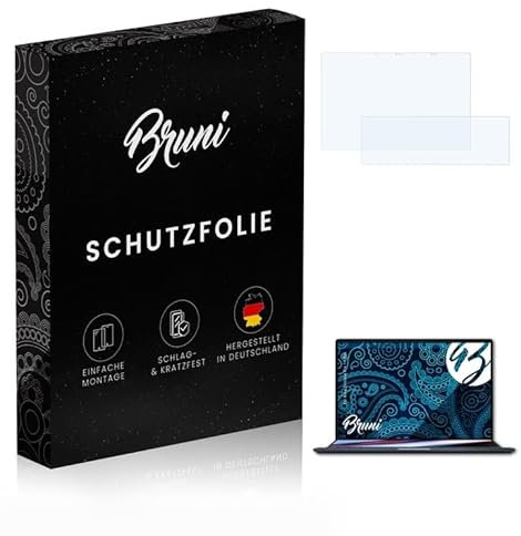Bruni Screen Protector compatible with Asus Zenbook Pro 14 Duo Protector Film, crystal clear Protective Film (Set of 2)