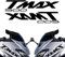 Riflettente Per Yamaha Tmax 500 530 560 Tamx530 Adesivi Decalcomanie Tmax Sticker Logo Emblem Kit Decorare (Color : 500 Black)