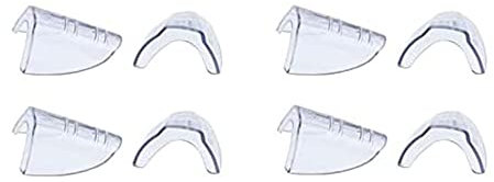 Iegefirm 4 Paar Brillen Seitenschutz zum Aufstecken Durchsichtiger Seitenschutz für Schutzbrillen