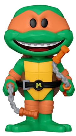 Funko Vinyl SODA: Teenage Mutant Ninja Turtles - (Teenage Mutant Ninja Turtles (TMNT) ) - Michelangelo - 1/6 Odds for Rare Chase Variant - Collectable Vinyl Figure - Gift Idea - Official Merchandise