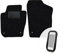 moto-MOLTICO Vorne Fußmatten Auto Velours Autoteppiche Schwarz Automatten Set 2-teilig passend für Seat Ibiza IV Skoda Fabia 3
