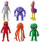Ropniik 6PCS Ban Mini Figures Set, Cake Toppers, Anime Decoration, Car Ornaments, Birthday Gifts for Girls