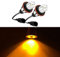 Baceyong 2 bombillas LED Angel Eye Halo Ring, bombillas LED impermeables para luces de plantilla Angel Eyes, compatible con BMW, número de pieza 6312694048 63126916097 63126929309, amarillo