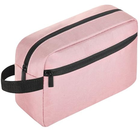 Icramsy Trousse de toilette de voyage pour femme et homme - Trousse de toilette à suspendre - Grande capacité - Accessoires de voyage - Cadeau pour femmes, hommes, filles, rose, Tendance et pratique