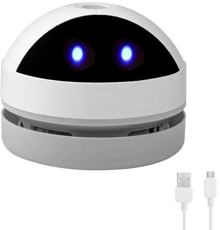 YasJess Tischstaubsauger,Tragbar Kabellos Mini Staubsauger USB Wiederaufladbar 360° Drehbar Mini Handstaubsauger für Schule, Haushalt, Büro und Auto