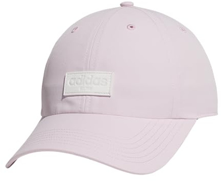 adidas Court Relaxed Fit Strapback Hat Cappellino da Baseball, Rosa Trasparente/Bianco/Grigio, Taglia Unica Donna