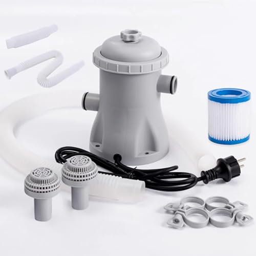 Swimming Pool Filter Pump, 330 Gallons Water Pump, Household Pool Cleaner Pump Water Circulating Filter Pump AC 110V-240V
