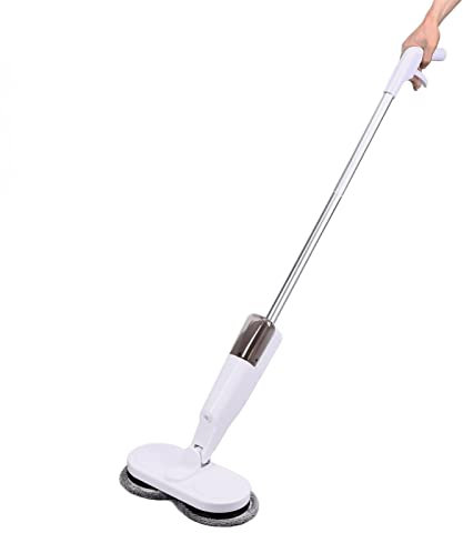 TSLVTA Cordless Electric Mop Wet Dry Multipurpose Electric Mop Lightweight USB Rechargeable 4 Mop Pads Electric Rotating Mop Floor for Hardwood Laminate Floor Window