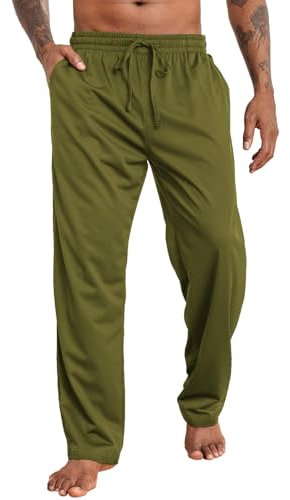 Halfword Jogginghosen Herren Trainingshose Lang Sweathose Atmungsaktiv Sporthose Yoga Grün XL