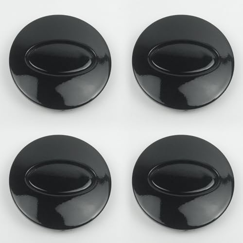 DADYM Nabendeckel für Land Rover Range Rover Evoque I 2015-2018,62mm Radnabenabdeckung Set ABS Kunststoff Aluminium Nabenkappen für Felgen Radnaben Felgendeckel Felgenkappen,Black-1