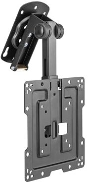 Conecto Soporte de Techo para televisores, Adecuado para 19-43 Pulgadas, Plegable, Ajustable en Altura, Giratorio, inclinable, hasta VESA 200x200, Negro
