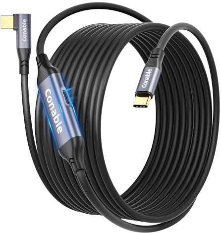 Link Cable with 27W Charging Port 15FT, Compatible with Meta Oculus Quest 2, Pico 4, PC VR, Steam VR, USB 3.1 C to USB C 5Gbps Cable for VR Headset, Unidirectional, Note: Not for Quest 3 Version 79