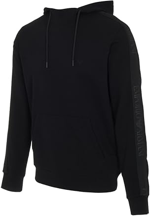 Emporio Armani Herren Basic Terry Hoodie Sweatshirt Kapuzenpullover (1er Pack)