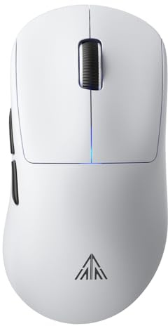 SOLAKAKA SM850 Souris de jeu sans fil, 24 000 DPI, 55 g, légère, 6 boutons programmables, souris d'ordinateur ergonomique, trois modes BT5.1/2.4G/USB-C, autonomie de 250 h, souris de jeu pour
