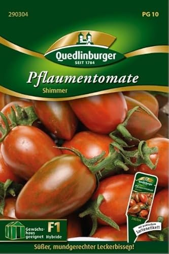 Quedlinburger 290396 Pflaumentomate Shimmer (Tomatensamen)