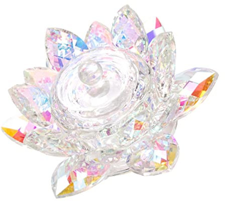 VICASKY Kristall-stiftwaschbecher Lotus-design Tasse Für Nailart Maniküre Werkzeuge Glaswaren Schreibtischdekoration