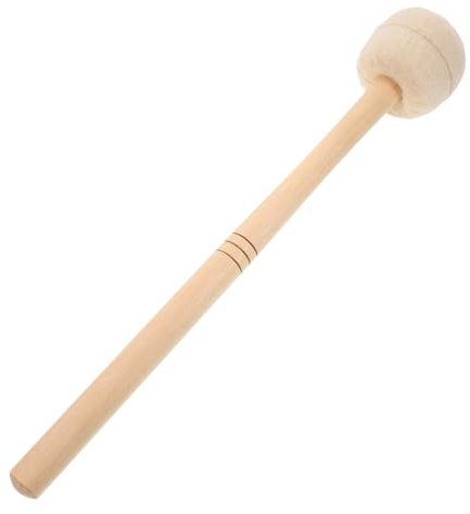 SUPVOX Maillets À Percussion En Feutre Avec Manche En Érable 36 Cm Accessoire De Batterie Polyvalent Pour Tambours Son Doux Prise Ergonomique