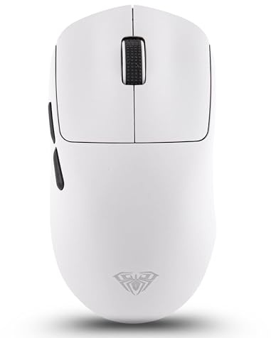AULA SC800 Tri-Mode(2.4GHz/BT/Wired) Ultra-Lightweight Gaming Mouse | 37grams, Adjustable 26000 DPI, PAW3395 Sensor, 8000 Polling Rate, Ultra-Precise & Durable for Gaming & Office Use | White (SC800W)