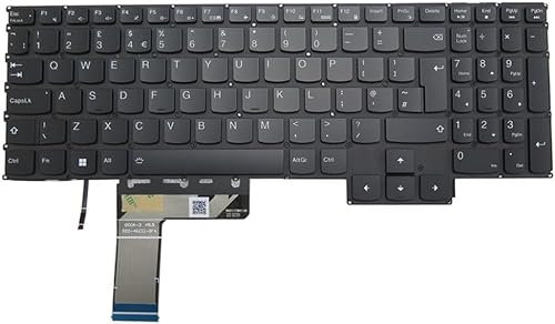 XINDIKBHUB Tastiera per computer portatile retroilluminata per Lenovo Legion Slim 5 16APH8 5-16IRH8 G5000 APH8 R7000P IRH8 LOQ 15APH8 2023 - con retroilluminazione a colore singolo nero