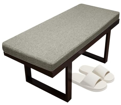 RZYW Cuscino per Panca da Esterno 80x40 150x50 100x50 120x40, Cuscino per Panca da Giardino Antiscivolo Lavabile, Cuscino Panca per Sedie a Sdraio Mobili da Interni/Esterni,No4,60x45x3cm