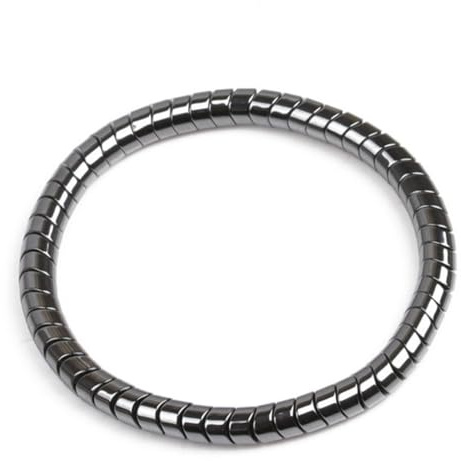 EUMENIDES Magnetarmband für Damen und Männer, Hämatit-Armbänder, 2 Stück, antistatisches Armband, (Schlangen-Magnet,1pcs)