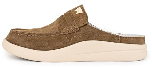 Kickback Frenchy Women’s Suede Slip On Loafers – Penny Mule Moccasin with Anti‑Slip Sole – Orthotic Comfort Footbed for Everyday Wear - Smart Casual Summer Shoes
