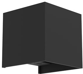 Eglo LED Rechargeable Outdoor wall lamp Rincine | cube shape light fixture with motion sensor, USB charging, wireless, black plastic, neutral white, IP44