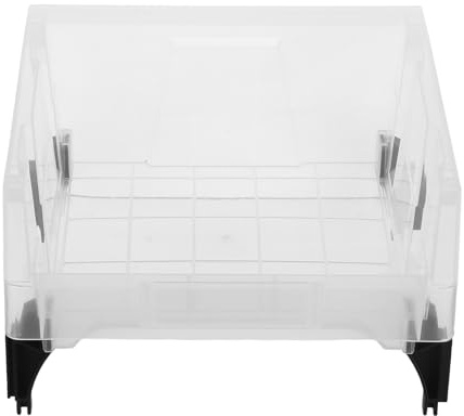 TOBBOMEY Tool Storage Shelf Bin Workbench Parts Organizer Garage Workshop Storage Bin Open Top Small Parts Organizer Collection Container Transparent Pp