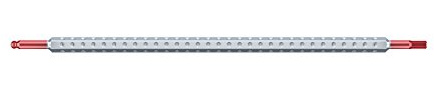 Wiha 00587 Wechselklinge SYSTEM 4 Sechskant-Kugelkopf