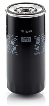 MANN-FILTER, W 1170/7 Oil Filter | For Trucks & Buses, Highest Filtration Performance, Engine Protection, High Quality Sealing, True OE Engineering