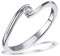 Goldmaid Damen-Ring Solitär Verlobungsring 585 Weißgold 1 Brillant 0,10 ct. Gr. 58