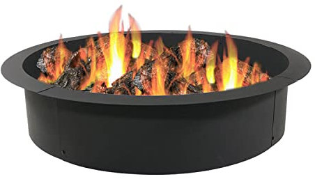 Sunnydaze Anneau de brasero - Kit d'insertion robuste pour feu de camp au-dessus ou dans le sol - 91,4 cm de diamètre intérieur de 76,2 cm