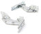 DREHFLEX - Türscharnier-Set / Türscharniere / Scharniere passend für diverse Geräte von AEG-Electrolux Privileg - passend für Teile-Nr. 405550419-7 / 4055504197 (2211201047 + 2211202052 (221120104-7 + 221120205-2)